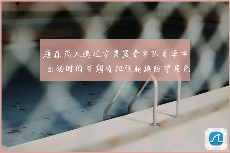 唐森茂入选辽宁男篮青年队名单中 出场时间可期将担任轮换防守角色