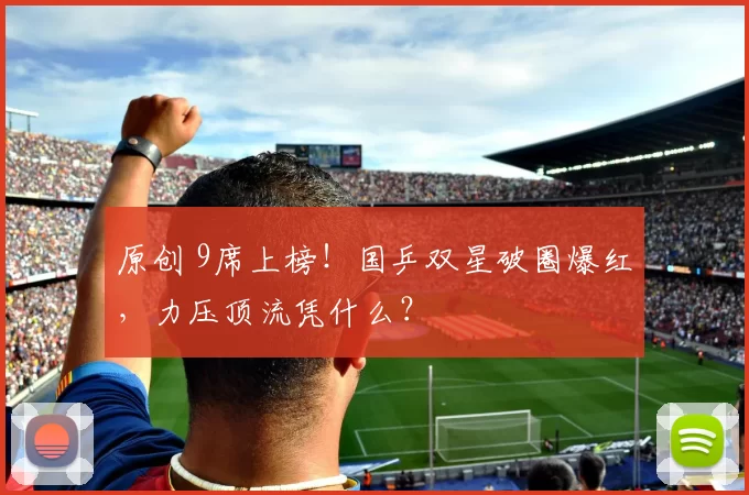 原创 9席上榜！国乒双星破圈爆红，力压顶流凭什么？